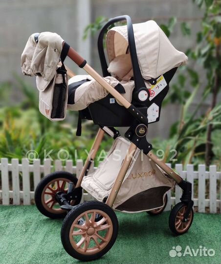 Коляска 3 в 1 трансформер Luxmom v9