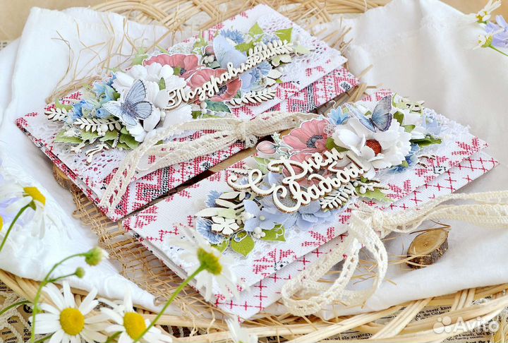 Конверт для денег, на свадьбу, славянский стиль