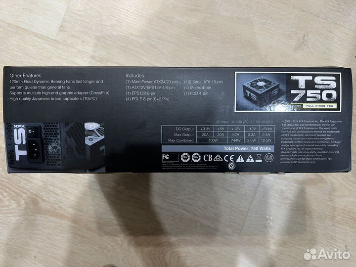 Блок питания 750w gold