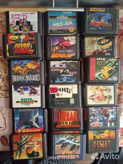 Картриджи для sega из 90х