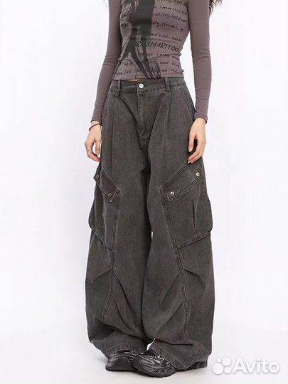 Широкие штаны карго