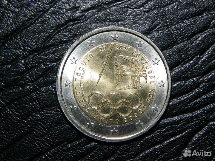 2 евро. 2021 г. олимпиада в Токио