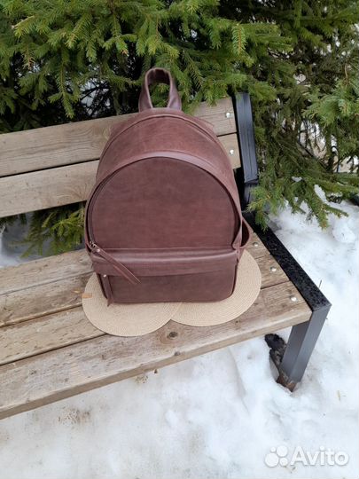 Кожаный рюкзак для фотоаппаратуры