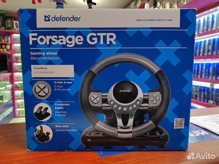 Руль Defender Forsage GTR