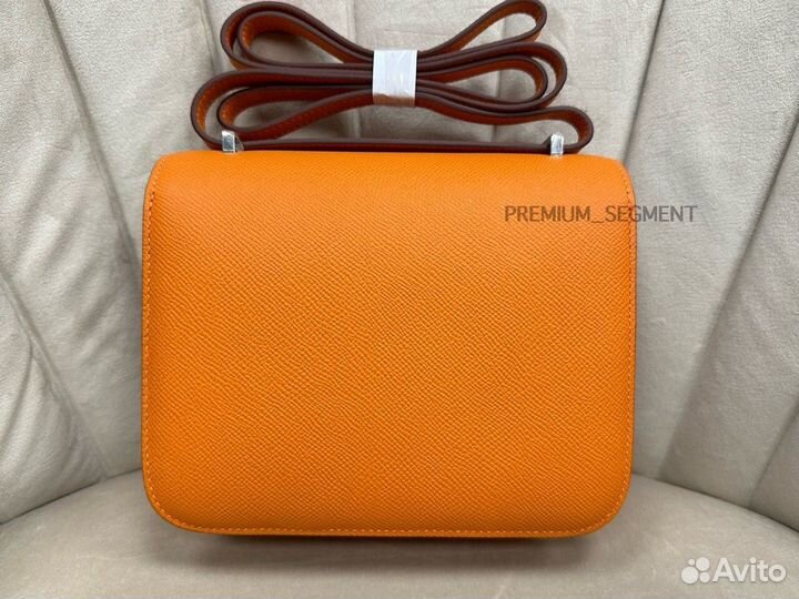 Сумка Hermes Constance 18 Epsom оранжевая