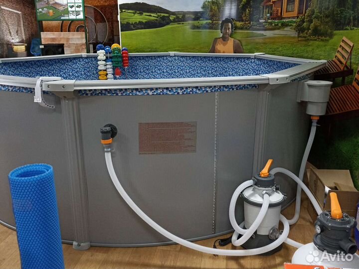 Бассейн Bestway стальной морозоустойчивый 360 х120