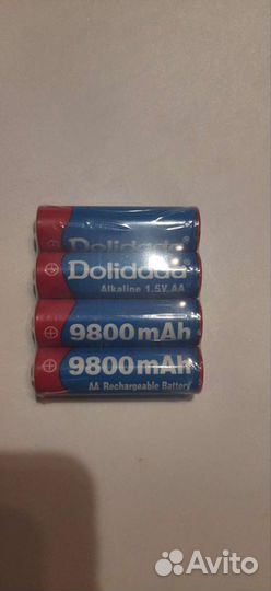 Аккумуляторные батарейки AA 1.5V, 9800mAh. 4 шт