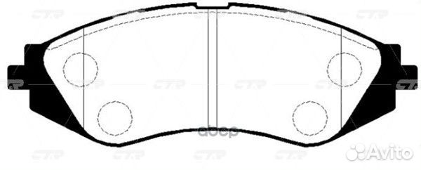 Колодки тормозные daewoo (ckkd5) GK0433 CTR