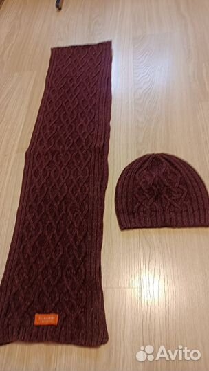 Комплект шапка и шарф мужской