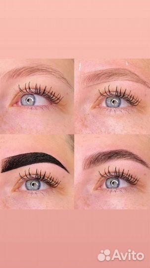 Маникюр, окрашивание+ коррекция бровей