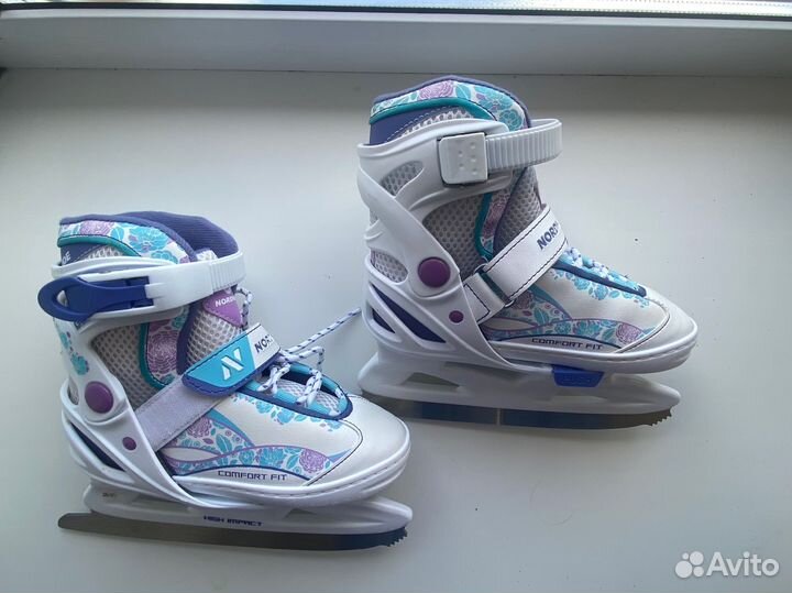 Коньки детские, nordway, р.26-31, раздвижные