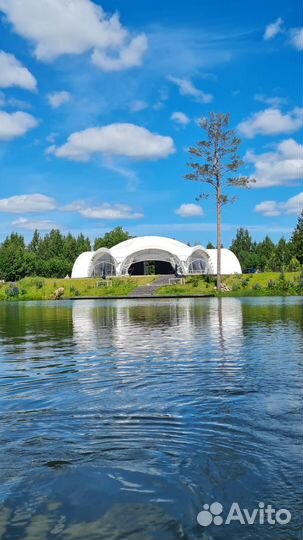 Аренда Шатра у озера для мероприятий