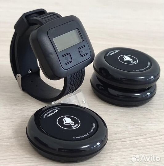 Кнопка вызова официанта и часы пейджер официанта