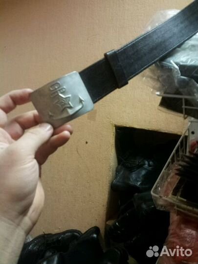 Продаю ремень с морской бляхой латунь