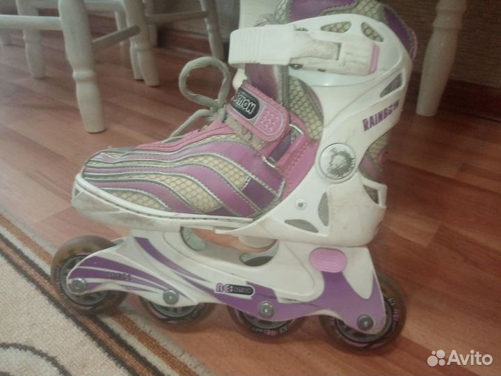 Роликовые коньки детские с защитой
