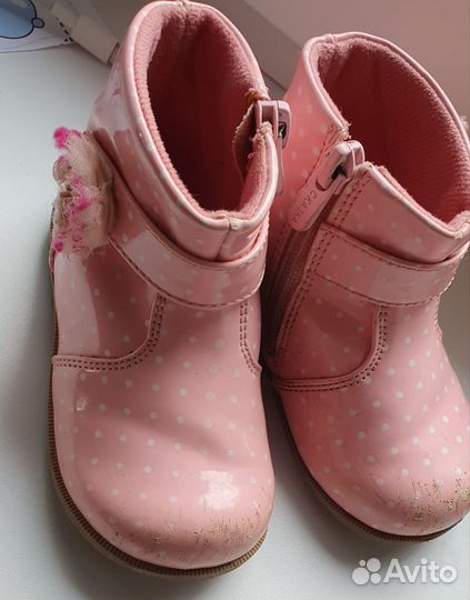 Ботинки демисезонные для девочки, 22 размер