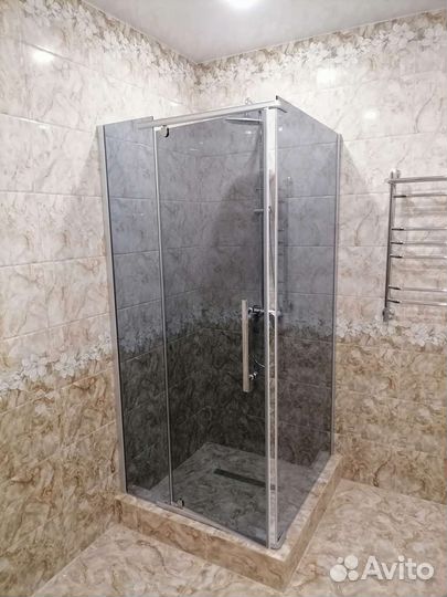 Установка душевых ограждений и душ.кабин