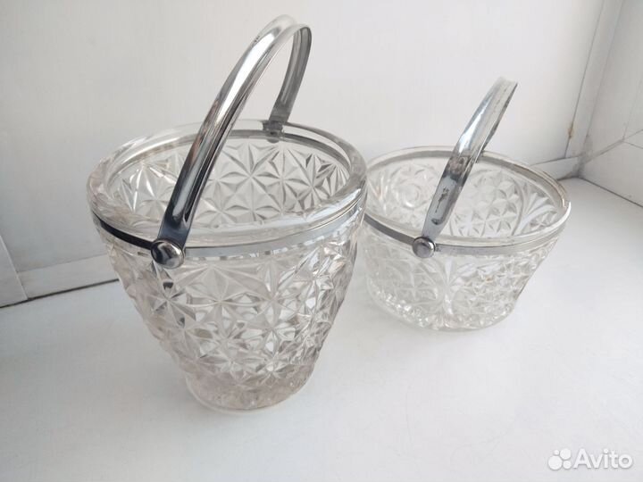 Вазы ведёрко - 2 шт одним пакетом, СССР