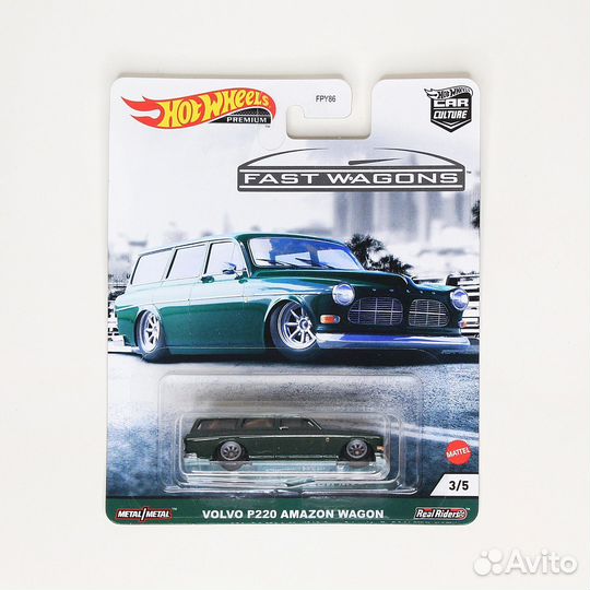 Hot Wheels Fast Wagons - Volvo P220 Amazon Wagons