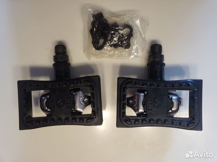 Педали Shimano PD-M520 с платформой SM-P22