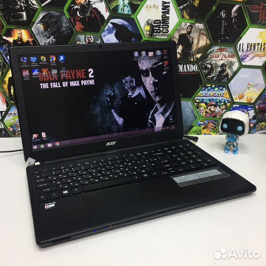 Acer 15.6 AMD E1-2500/Radeon8240/4Gb/SSD128Gb