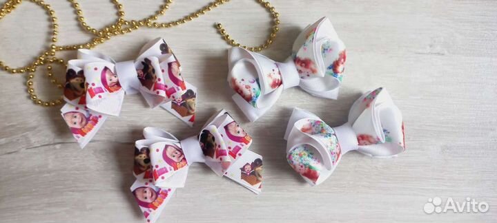 Бантики детские Заколки Резинки для малышек