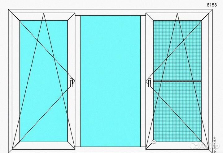 Окно пвх 2000x1420