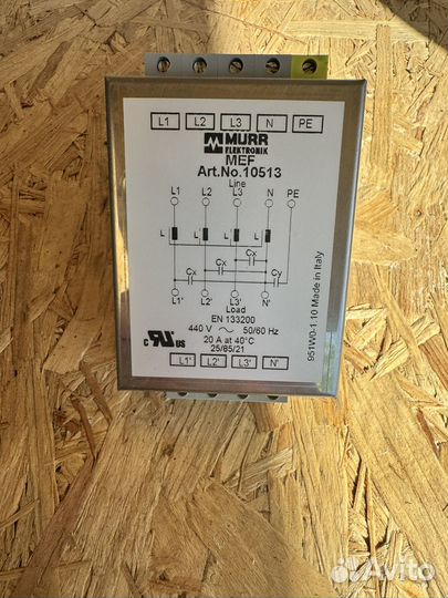 Фильтр трехфазный murr elektronik
