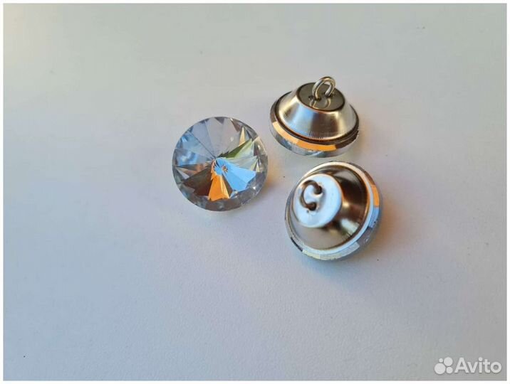 Пуговицы-стразы для каретной стяжки