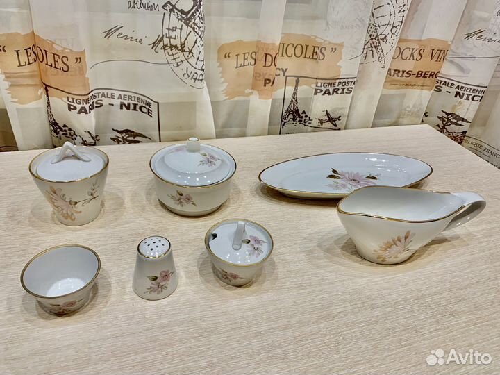 Набор столовой посуды столовый сервиз Дулево СССР