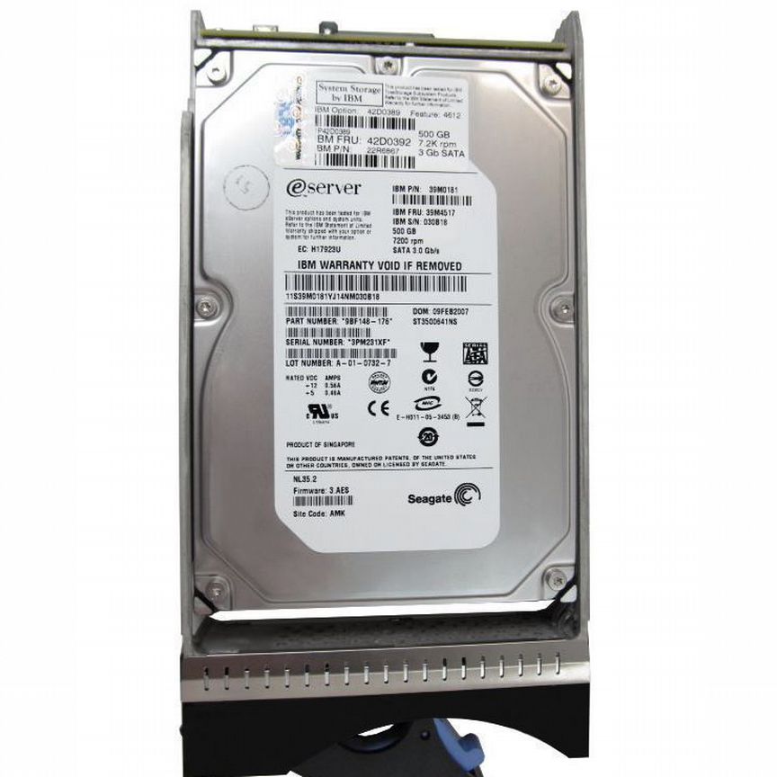 [42D0389] Жесткий Диск Ibm 500gb 42d0392 Fc 3.5 42d0389