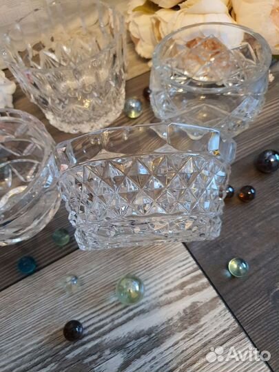 Вазочки хрусталь 4 шт