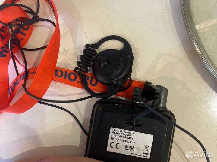 40-канальная радиосистема гида TourAudio WT-300R