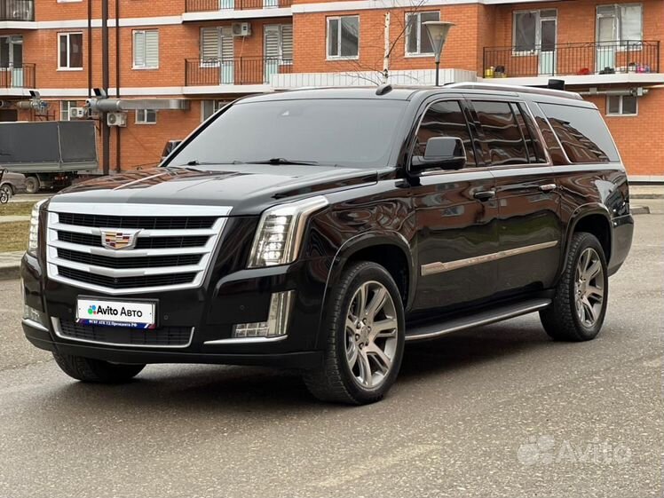 Cadillac Escalade 6.2 AT (409 л.с.) 4WD, 2016, IV поколение, Серый