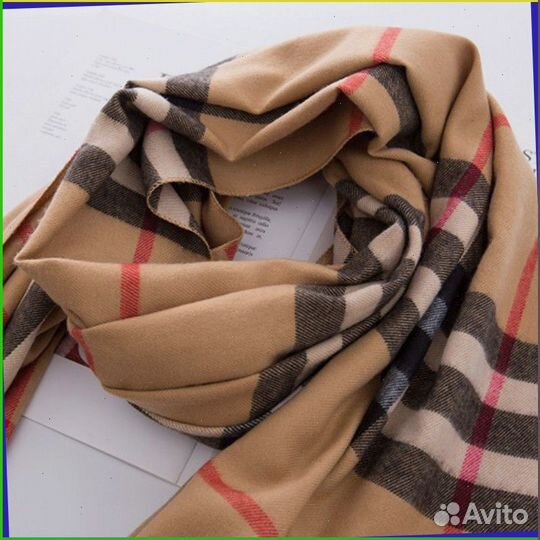 Тёплый шарф Burberry (Размеры S - 2XL)