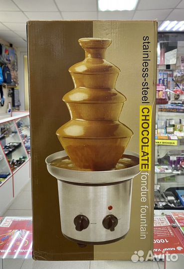 Шоколадный фонтан-фондю 4 яруса