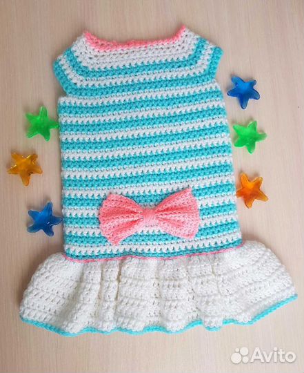 Свитер-платье для маленьких собачек