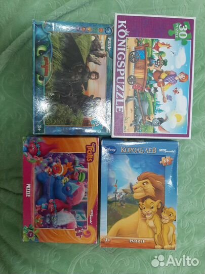 Пазлы 4 штуки, по 35 детале