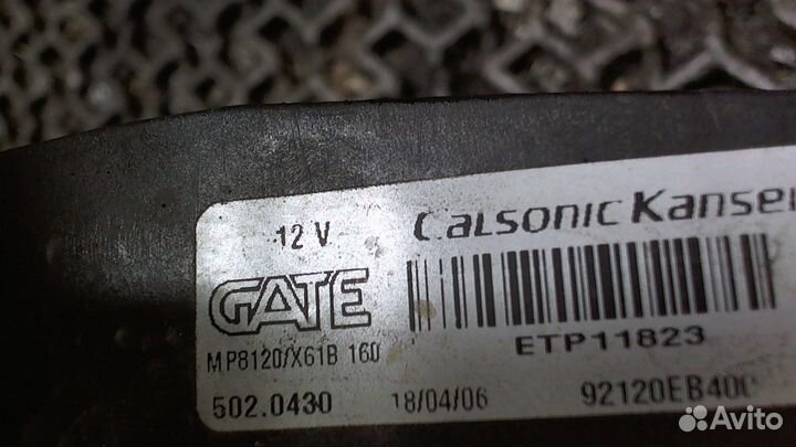 Вентилятор радиатора Nissan Navara, 2006