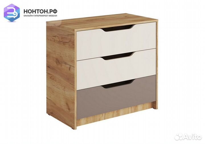 Комод Rich дуб крафт золотой / миндаль / глиняный