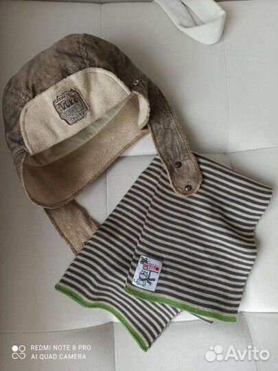 Комплект шапка и шарф детский. Италия