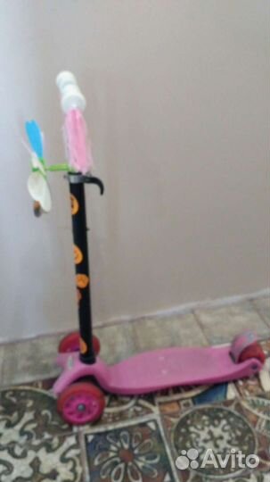 Самокат детский трехколесный б/у