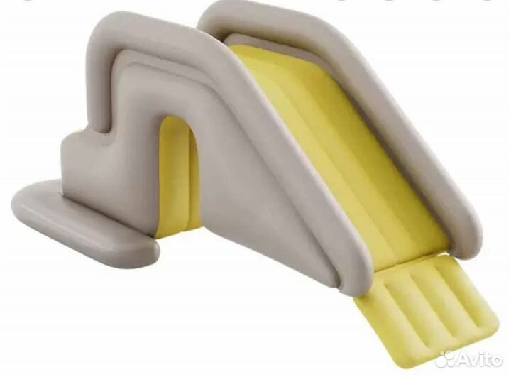 Детский надувной бассейн с горкой