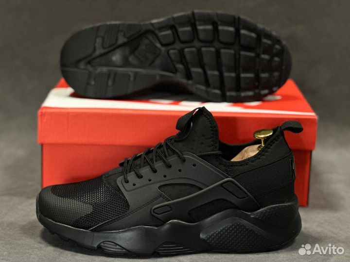 Мужские кроссовки Nike Air Huarache Triple Black