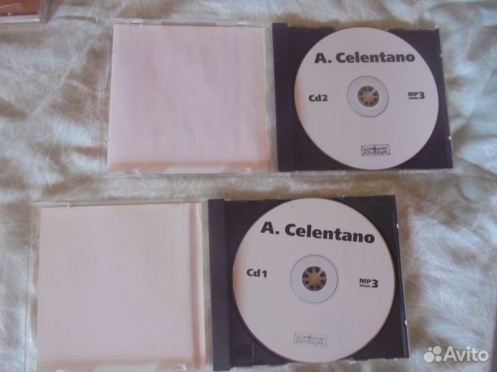 1 CD Коллекц Челентано+ Абба+ Джо Дассен+ А.Рыбак