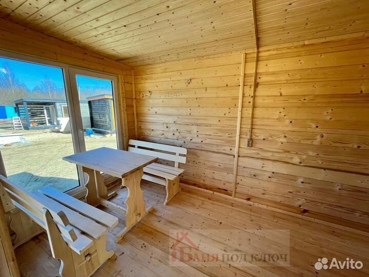 Готовая перевозная баня Скандинавия с доставкой