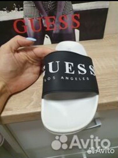 Шлепки широкие пляжная обувь Guess 37 (24см) ориг