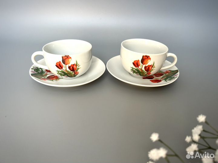 Чашка с блюдцем чайная пара