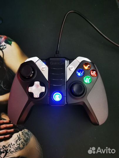 Геймпад GameSir G4S, хром