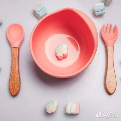 Детская силиконовая посуда